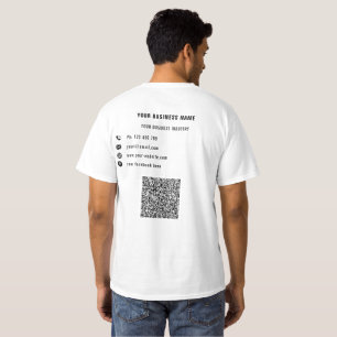 Din Anpassningsbar för QR-kod, text och Logotyp, a T Shirt