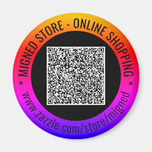 Din Anpassningsbar för QR-kod: Textrahering av mag Magnet