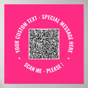 Din Anpassningsbar för QR-kodsökning Poster Välj F
