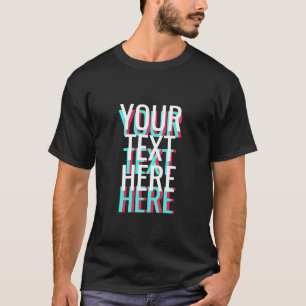 Din Anpassningsbar för textgruppseffekter T Shirt