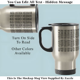 Din Anpassningsbar Gömt Message 149BS-Novelty Resemugg