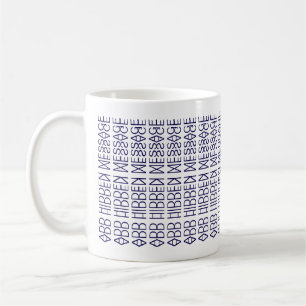 Din Anpassningsbar Gömt Novelty för meddelande 149 Kaffemugg