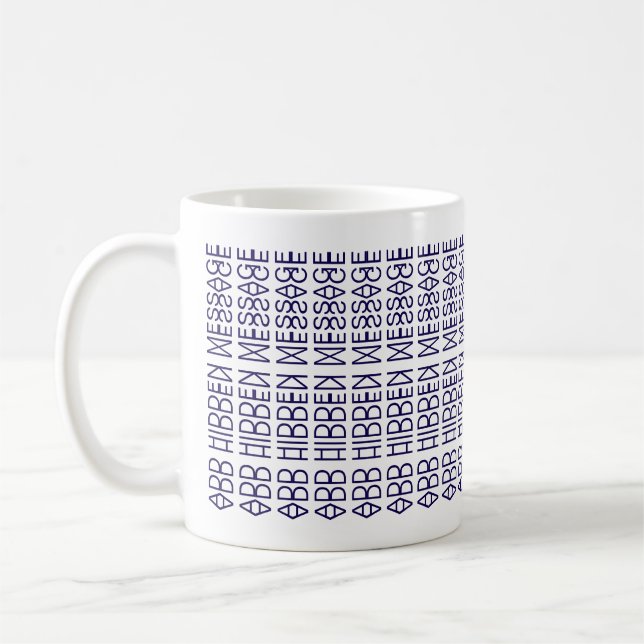 Din Anpassningsbar Gömt Novelty för meddelande 149 Kaffemugg (Vänster)