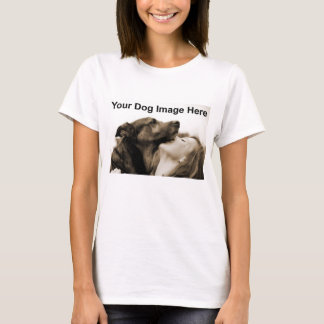 Din Anpassningsbar Hund Fotobild T Shirt