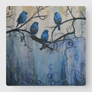 Din anpassningsbar kvadrerar väggen tar tid på fyrkantig klocka