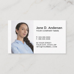 Din anpassningsbar-logotyp och din foto-moderna pr visitkort