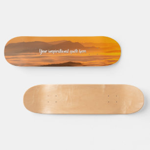 Din anpassningsbar soluppgång över skumbildslandsk mini skateboard bräda 18,5 cm