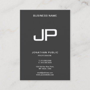 Din Anpassningsbar Text Elegant Modern Monogram - Visitkort
