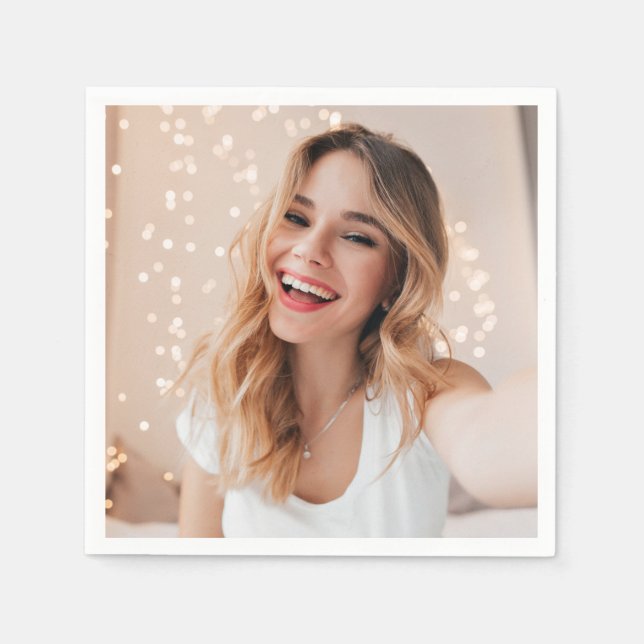 Din ansikte fyller år pappersservett (Framsidan)