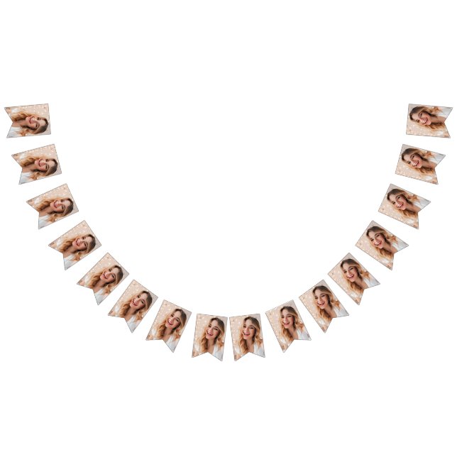 Din ansikte på en personlig välkomnar hem party vimplar (Alla)