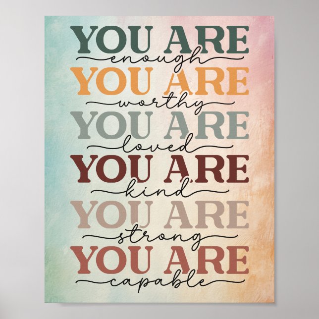 Din är tillräckligt stor för att Poster utskrift (Framsidan)