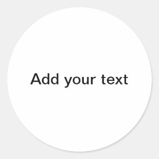 "Din arbetsyta" klassisk rund etikett