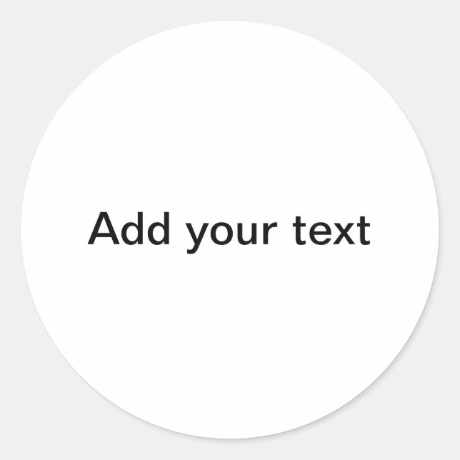 "Din arbetsyta" klassisk rund etikett (Framsida)