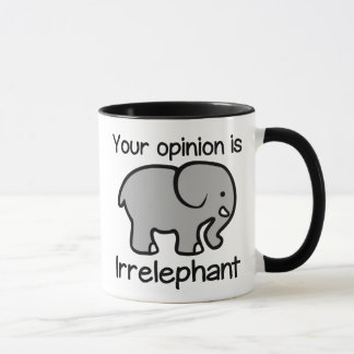 Din åsikt är den Irrelephant kaffemuggen Mugg