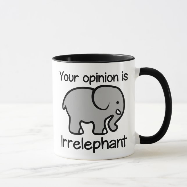 Din åsikt är den Irrelephant kaffemuggen Mugg (Höger)
