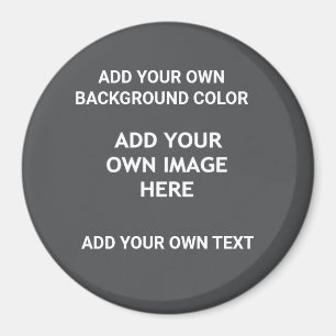 Din bakgrund färg, din bild, din egen text magnet