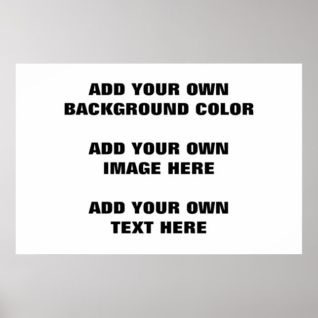 Din bakgrund färg, din bild, din egen text poster (Framsidan)