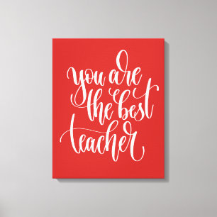 Din bästa lärare canvastryck