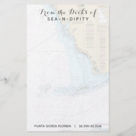 Din båt Namn från Florida Nautical's Decks Brevpapper