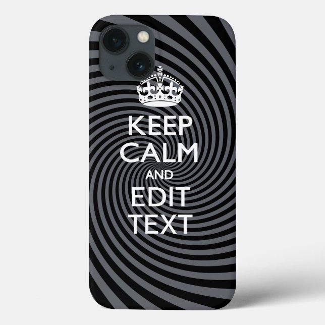 Din Behålla Lugn Text på Classy Swirl Decor (Baksida)