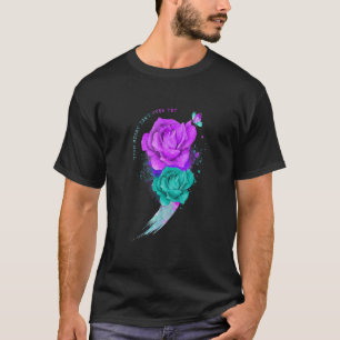 Din berättelse är inte över än.. Semikolon Suicide T Shirt