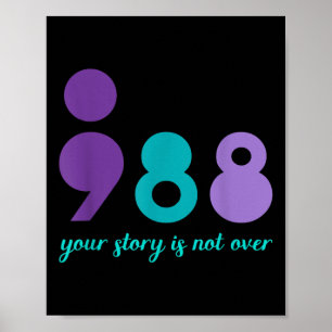 Din berättelse är inte över Håll mental hälsa själ Poster