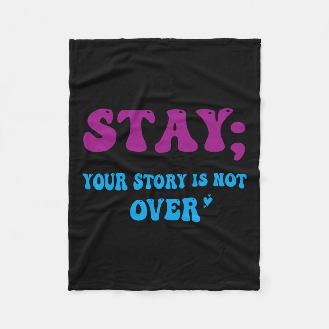 Din berättelse är inte över självmordsförebyggande fleecefilt (Framsidan)