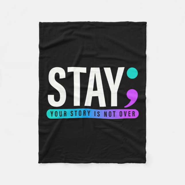 Din berättelse är inte över självmordsförebyggande fleecefilt (Framsidan)