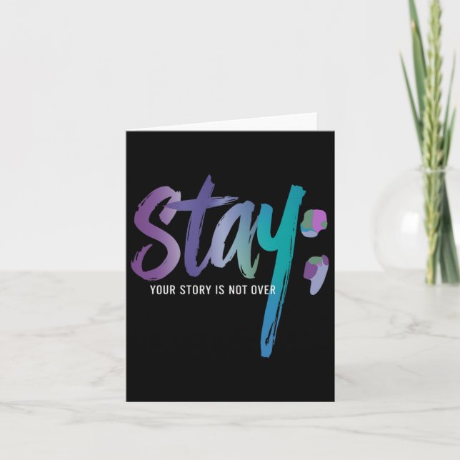 Din berättelse är inte över självmordsförebyggande kort (Framsida)