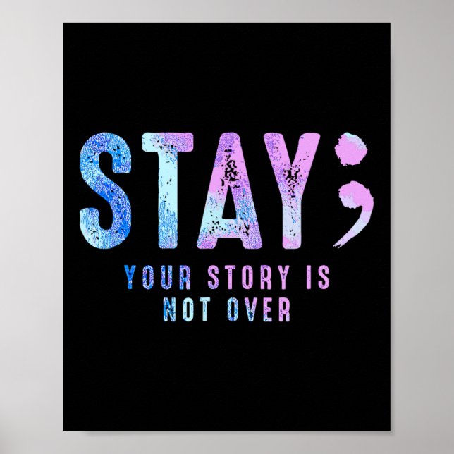 Din berättelse är inte över självmordsförebyggande poster (Framsidan)