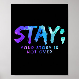 Din berättelse är inte över självmordsförebyggande poster