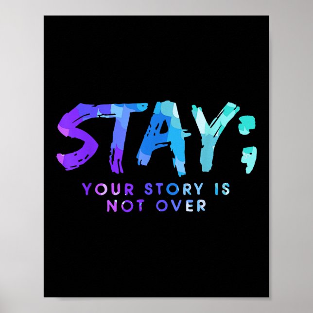 Din berättelse är inte över självmordsförebyggande poster (Framsidan)