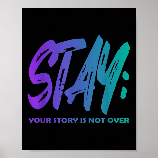 Din berättelse är inte över Stanna självmordsföreb Poster (Framsidan)