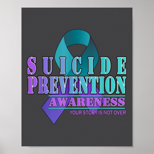 Din berättelse är inte över Stay Suicide Preventio Poster (Framsidan)
