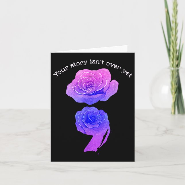 Din berättelse är över än suicide Awareness Semico Kort (Framsida)