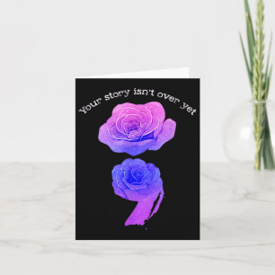Din berättelse är över än suicide Awareness Semico Kort