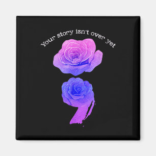Din berättelse är över än suicide Awareness Semico Magnet