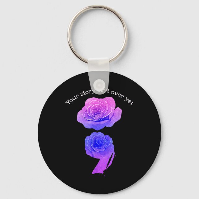 Din berättelse är över än suicide Awareness Semico Nyckelring (Framsida)