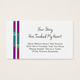 Din berättelse har rört vid mitt hjärtssympatikort visitkort