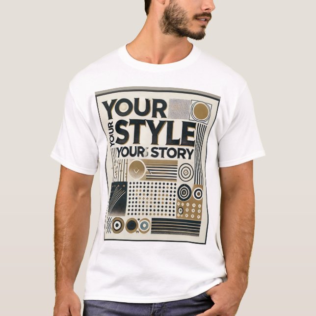 Din berättelse om stil t shirt (Framsida)