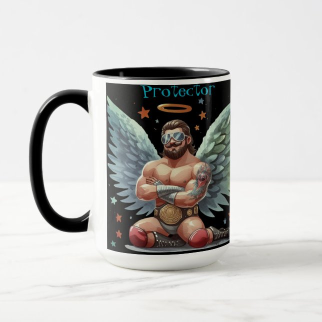 Din beskyddare Guardian Angel Show Wrestler Mugg (Vänster)