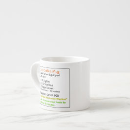 Din beställnings- espressomuggvit espressomugg