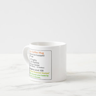Din beställnings- espressomuggvit espressomugg