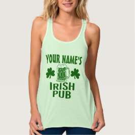 Din beställnings- irländska Pub Linne Med Racerback