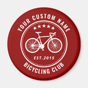 Din Bike Klubb Family eller Location Namn Anpassni Magnet