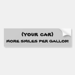 (DIN BIL) ler mer per gal. Bildekal