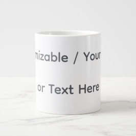 Din bild eller text här (anpassningsbar design) jumbo mugg