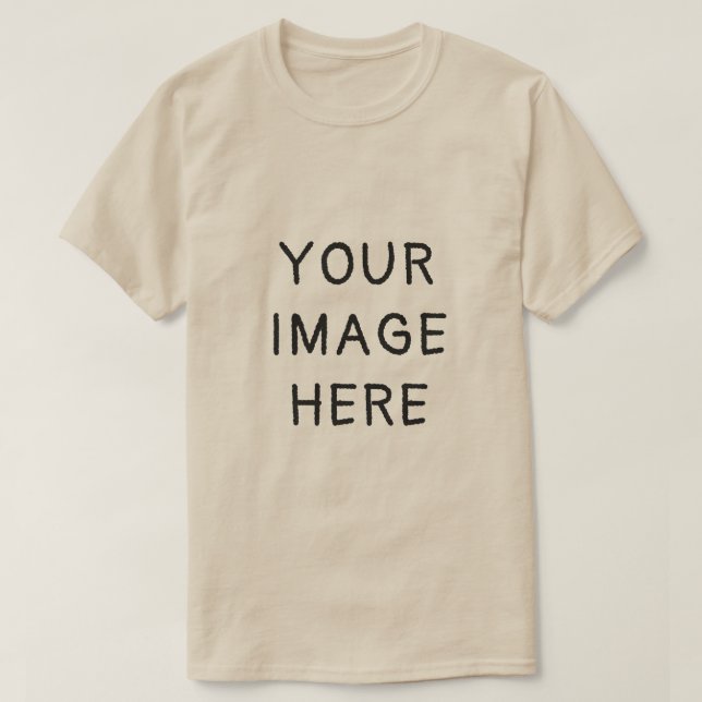 Din bild här – Anpassad foto T Shirt (Design framsida)