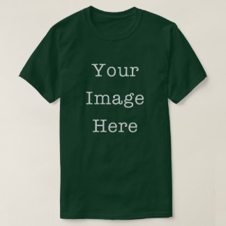 Din Bild Här Anpassningsbar Personlig Grön T Shirt