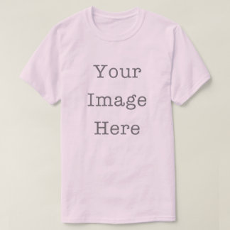 Din Bild Här Anpassningsbar Personlig Rosa T Shirt